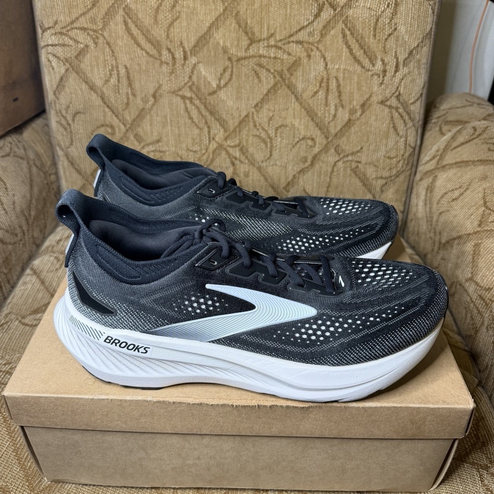 Brooks Glycerin GTS 23 Black Grey White 1105031D090 Mens Size 11 D Running Shoes - Picture 4 of 9